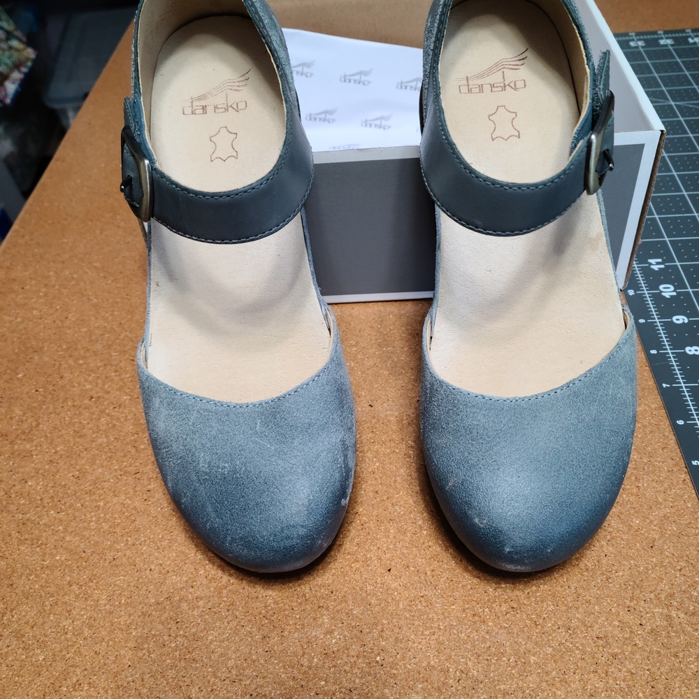 Dansko Women's Denim Mary Jane Mules